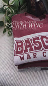 Basgiath RIDER Varsity Knit Classic Fit [Burgundy] | Fourth Wing