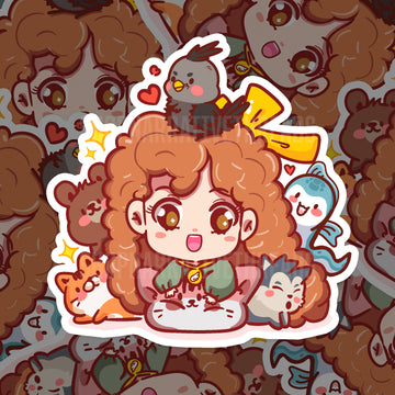 Odessa's Magnificent Menagerie Sticker | Shield of Sparrows