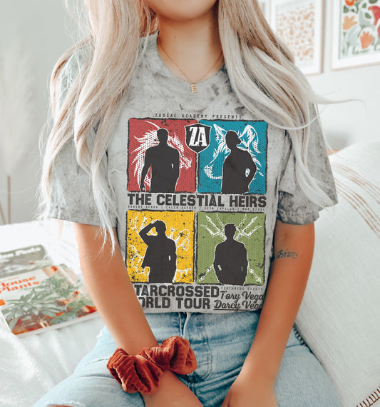 The Celestial Heirs Starcrossed World Tour T-Shirt | Zodiac Academy