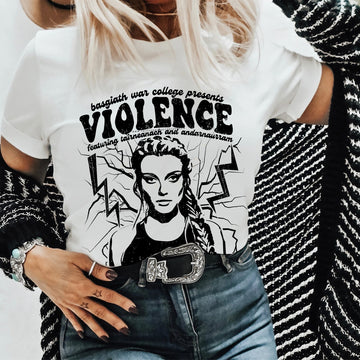 Violence Concert T-Shirt (B&W) | Fourth Wing