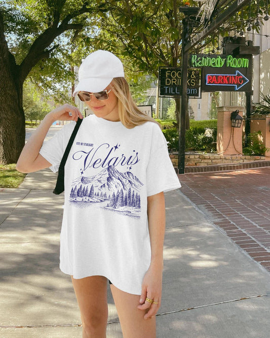 Velaris Postcard T-Shirt | ACOTAR