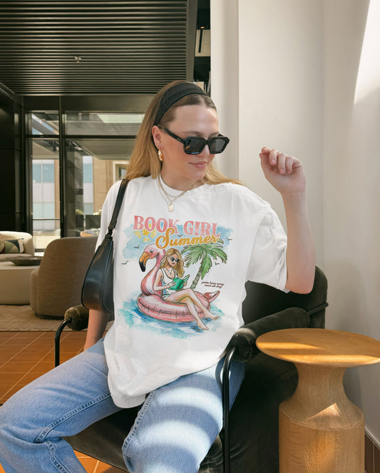 Pool Day T-Shirt | Book Girl Summer
