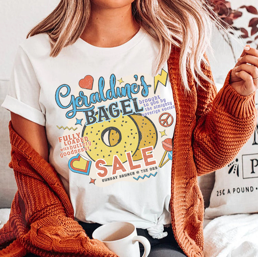 Geraldine's Bagel Sale T-Shirt | Zodiac Academy