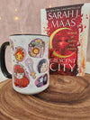 Bryce and Ruhn Chibi Style Mug | Crescent City