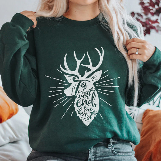 To Whatever End, Fireheart Sweatshirt | Throne of Glass
