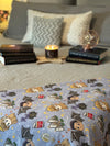 Feyre and Rhysand Chibi Style Sherpa Fleece Blanket | ACOTAR