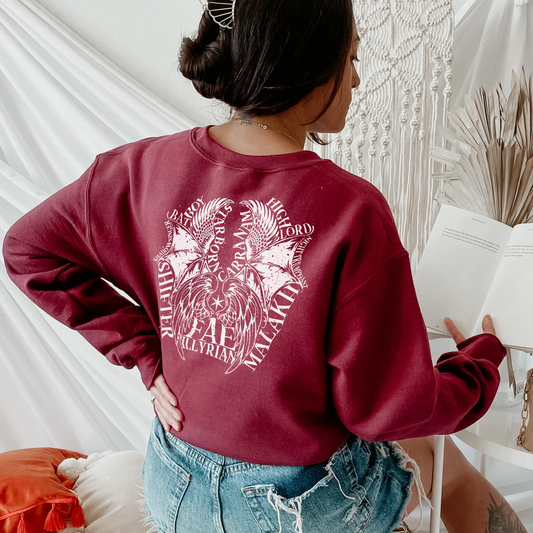 Anatomy of Maas Wings Sweatshirt | Throne of Glass | ACOTAR | Crescent City | SJM