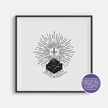 Ruhn Danaan Crown Prince of the Valbaran Fae Digital Print | Crescent City