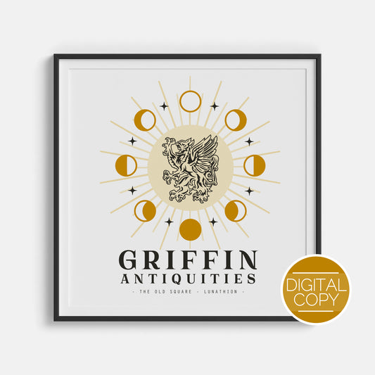 Griffin Antiquities Digital Print | Crescent City