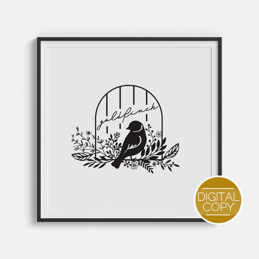 Goldfinch Digital Print | The Plated Prisoner