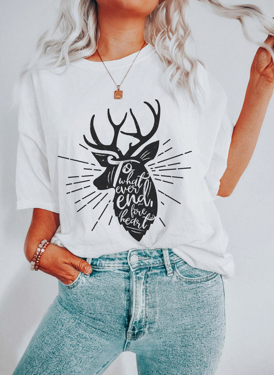 To Whatever End, Fireheart T-Shirt | Throne of Glass