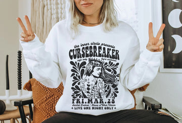 Cursebreaker Vintage Concert Sweatshirt (B&W) | ACOTAR